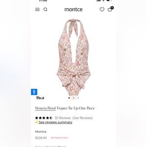 Montce St. Tropez One piece WITH matching mini- never been worn with tags!